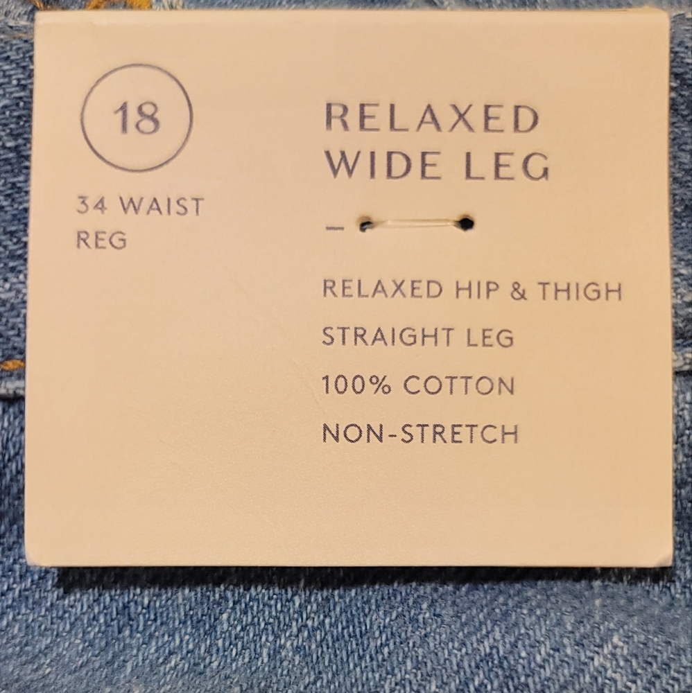 Universal Thread Blue Wide Leg Jeans - Picture 8 of 9